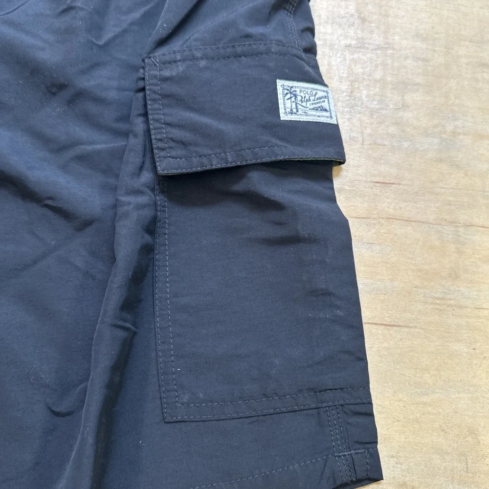 Polo Big & Tall‎ Black Camo Swim Board Shorts Size 4LT NWT MSRP $79